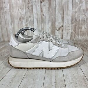 New Balance 237 WS237NN Women's White Suede Lace‎ Up Sneakers Shoes Size 10